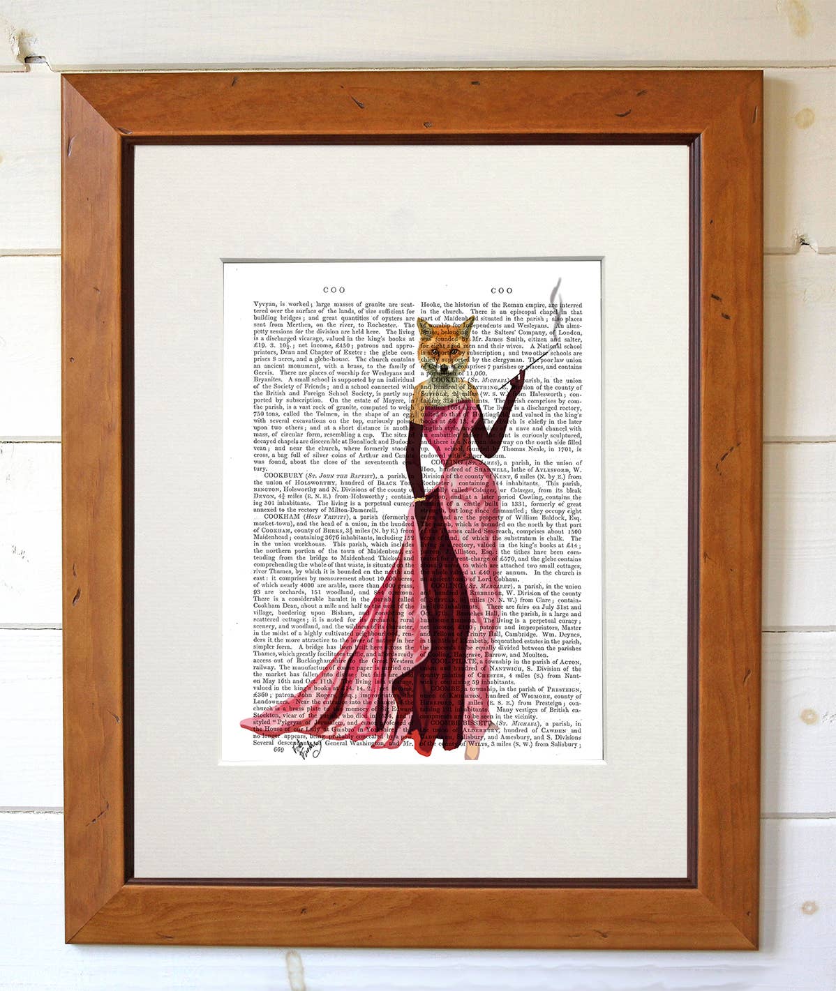 FabFunky Ltd - Wholesale Art Print - Glamour Fox in Pink Book Print / Art Print / Wall Art2