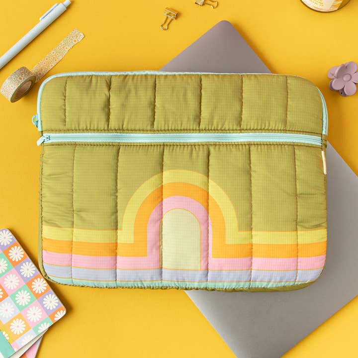 Puffy Zippered Pocket Laptop Sleeves for wholesale by Talking Out of Turn