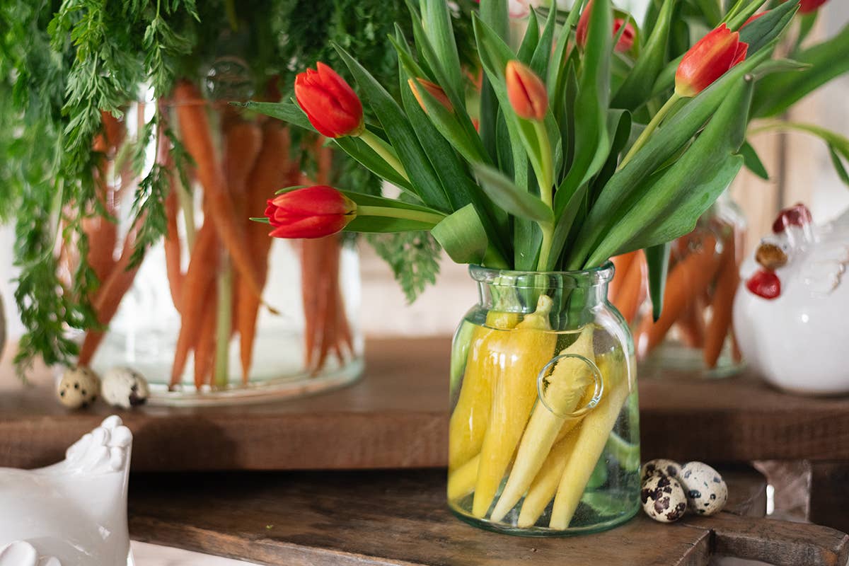 etúHOME – Großhandel Vasen – Französische Biene Klarer Einmachglas-Vase mit Verschluss, Klein5