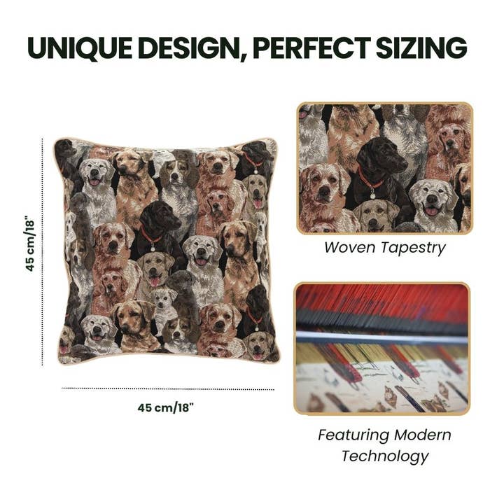 SignareArt - Vente Housse de coussin - CCOV-LAB | HOUSSE DE COUSSIN LABRADOR | DESIGN DÉCORATIF MODE MAISON COUSSIN 18X18 POUCES3