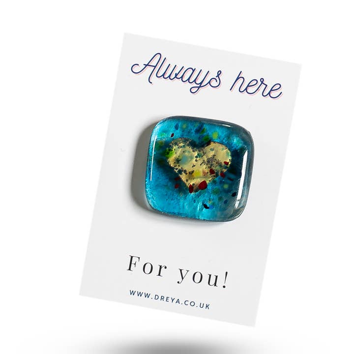 Always here for you Pocket Charm for wholesale by Dreya Glass