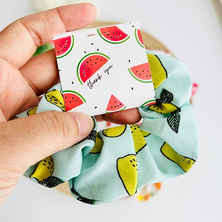 Tiny Gift Society - Wholesale Scrunchie - Women's - "You're One in a Melon" Thank You Scrunchies | Cute Fruit