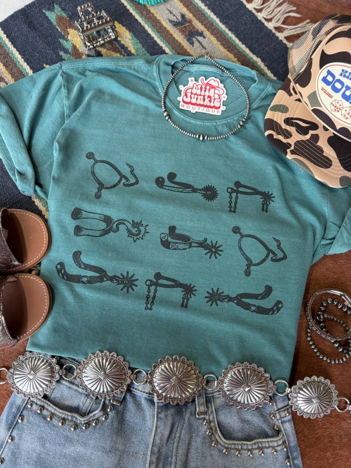 Western Spurs Graphic Tee for wholesale by Wild Junkie