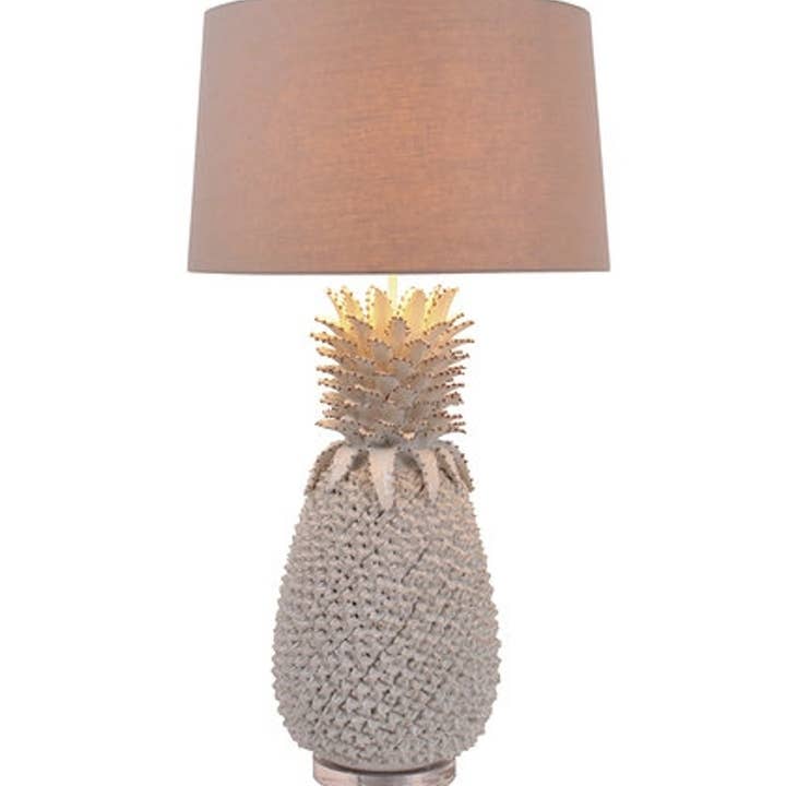 Grote keramische ananaslamp L492W voor wholesale door Continental Home