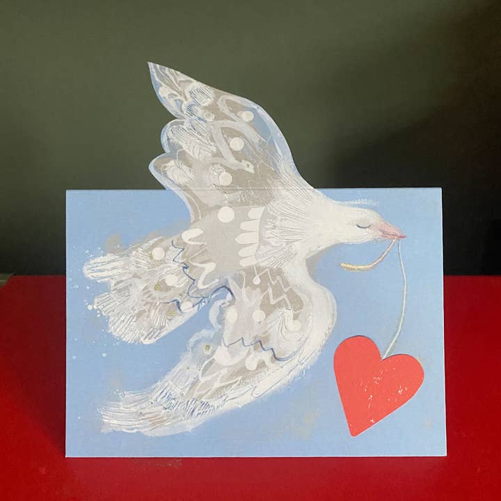 Esther Kent Design - Wholesale Valentine's Day Card - Love Dove Mantelpiece Card