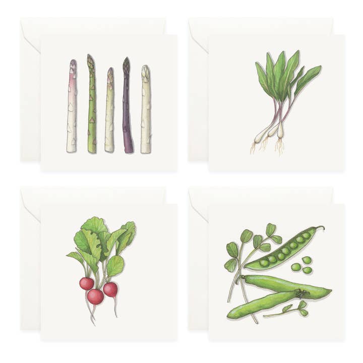 Yeesan Loh – wholesale Stationery/notecard set – Mini Cards Set / Vegetables