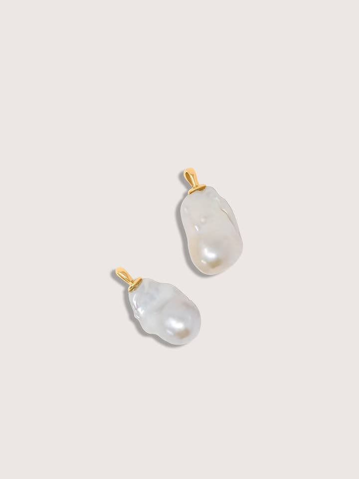 JUMBO FRESHWATER BAROQUE PEARL CHARM for wholesale by Whxte Atelier