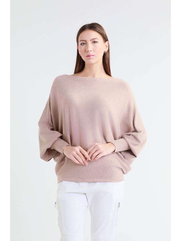 TINA Stephens Italy/Tees By Tina – Großhandel Strickpullover – Damen – Mylah Seriously Weicher Fledermaus-Pullover (BLS413)25
