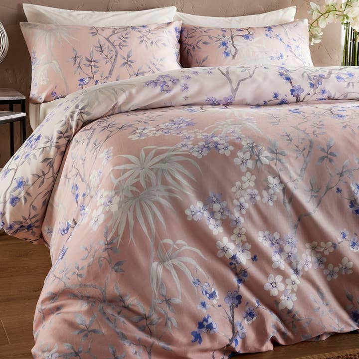 Vantona Boutique Mai Blossom Duvet Cover Set - Blush for wholesale on Faire3