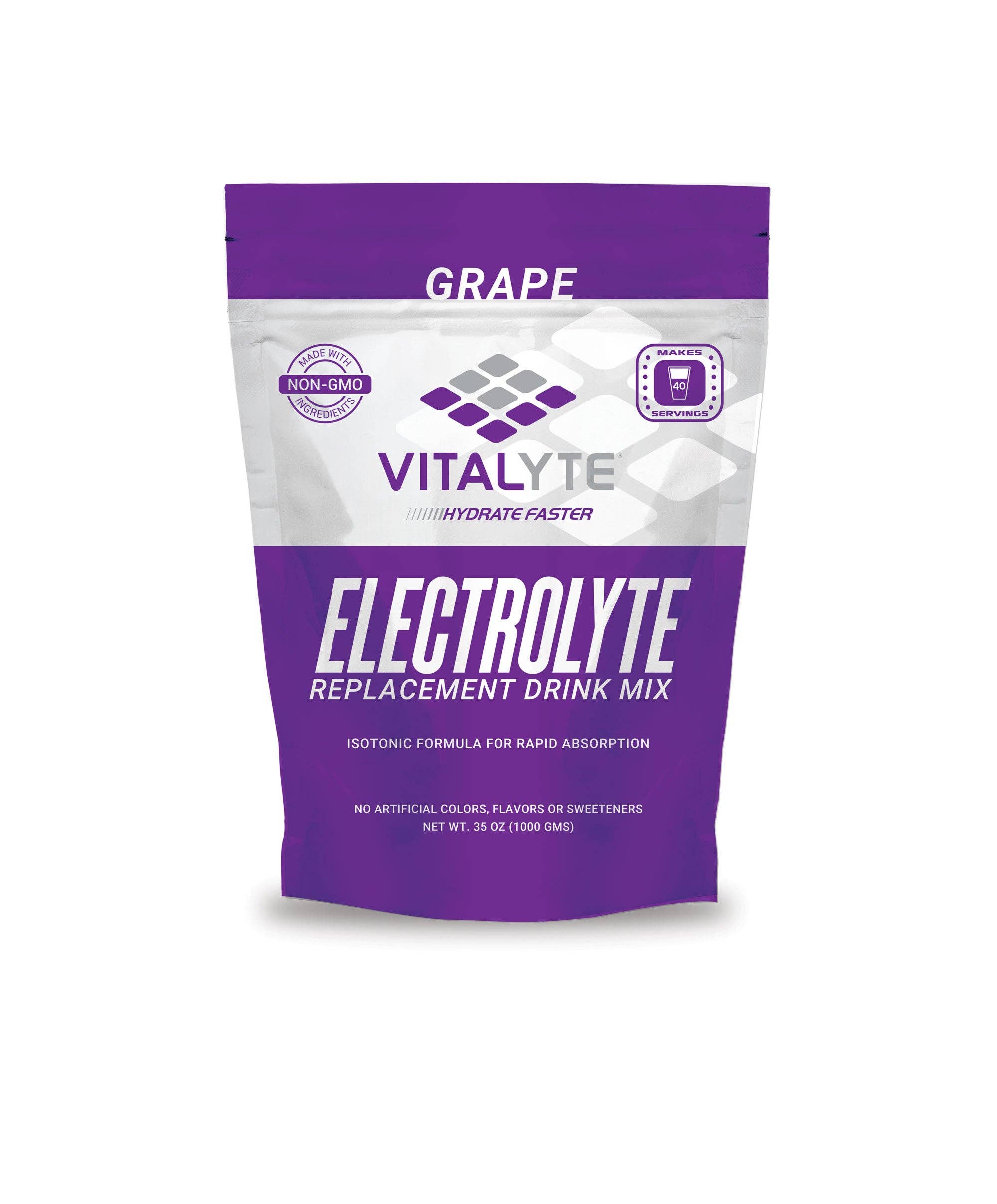 Vitalyte Sports Nutrition - Vendita all'ingrosso Bevanda salutare in polvere - Grape Stand Up Pouch - Miscela di bevande sostitutive per elett