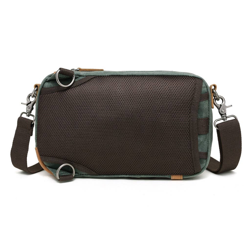 Davan - Wholesale Crossbody Bag - Unisex - Multifunction Waxed Canvas Sling Bag MF 559W (Olive)1