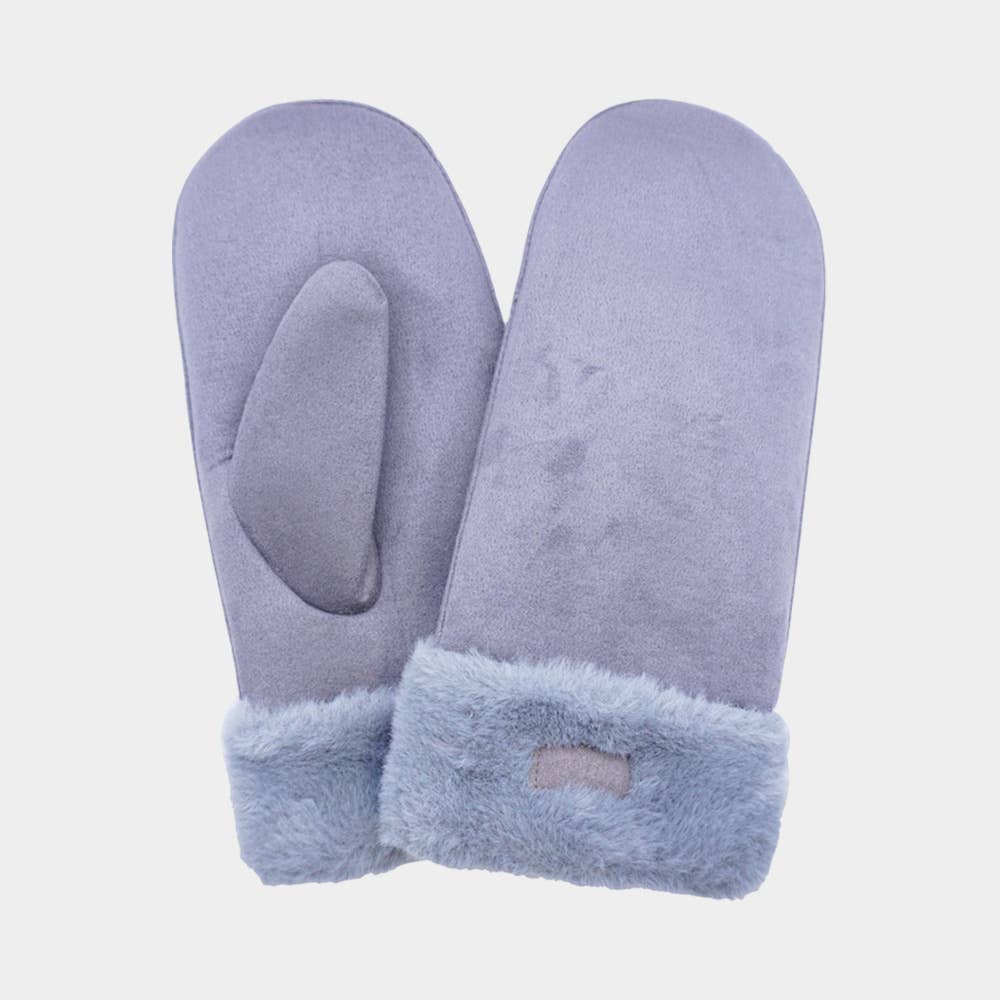 Sensibling Corp. - Wholesale Mittens - Women's - Faux Fur Cuff Fleece Lined Mittens4