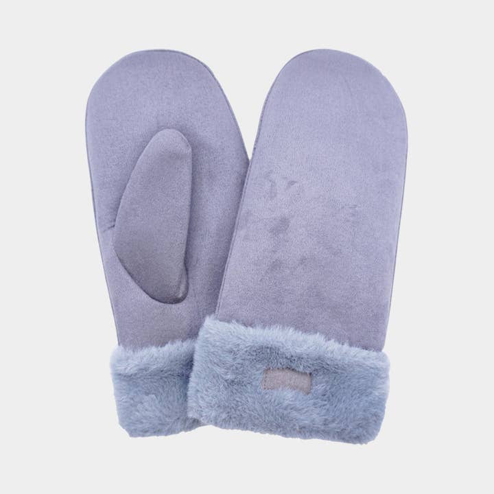 Sensibling Corp. - Wholesale Mittens - Women's - Faux Fur Cuff Fleece Lined Mittens4