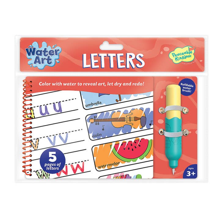 Water Art Book: Letters for wholesale by MindWare & Peaceable Kingdom
