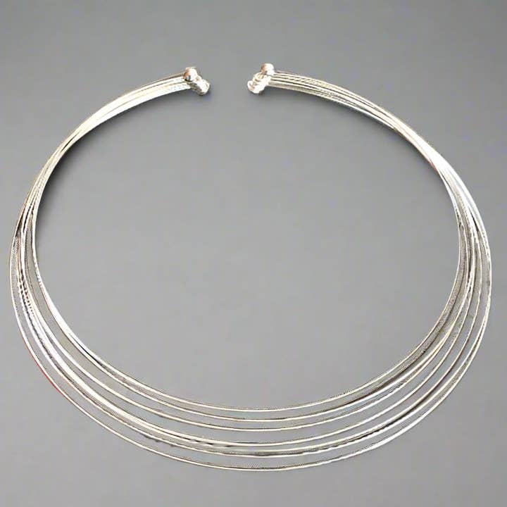 Girocollo a 7 fili - argento sterling per la vendita all'ingrosso da parte di Makers & Providers