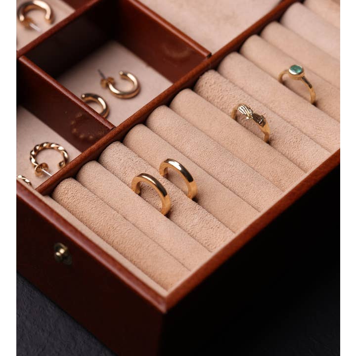 Time Resistance - Wholesale Jewelry Box/Organizer - Womens Leather Jewelry Box Accessory Box - The Line of Beauty8