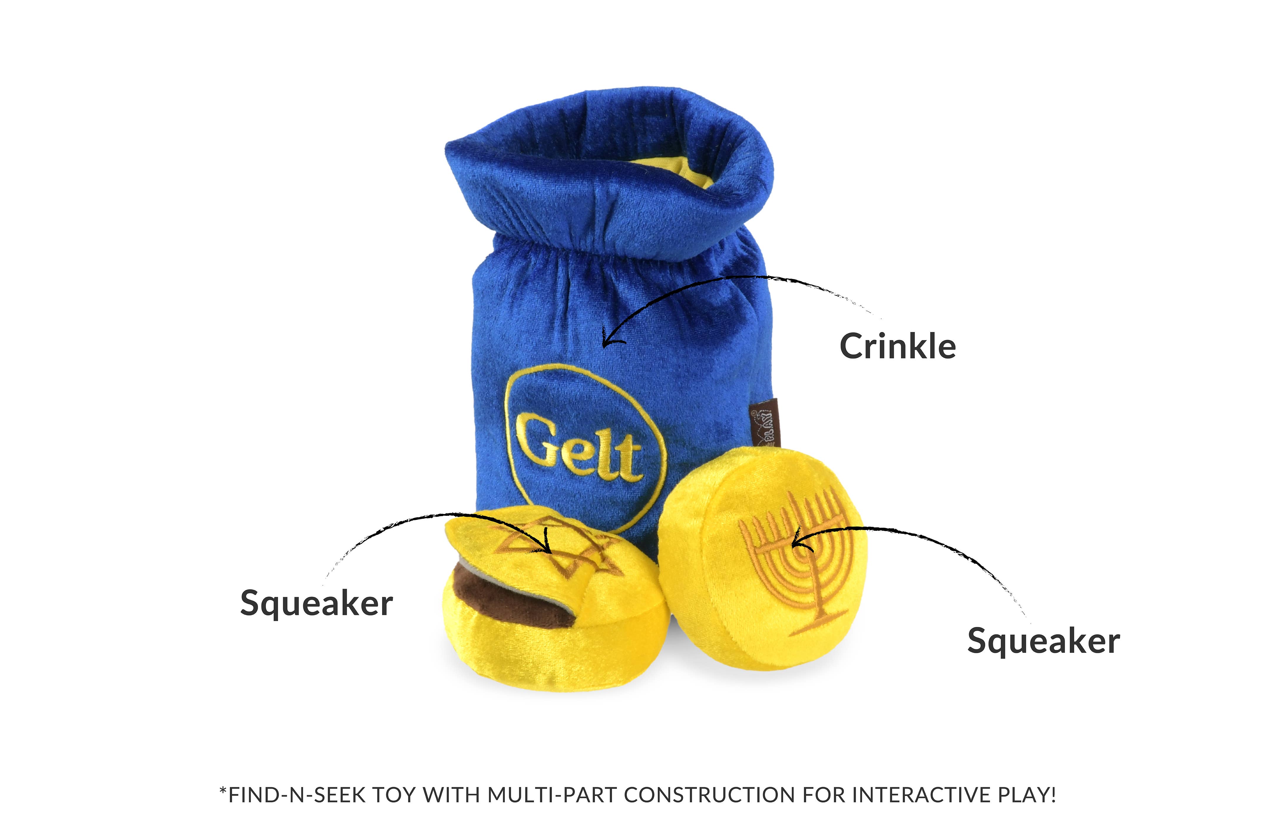 P.L.A.Y. Pet Lifestyle and You - Wholesale Pet Plush Toy - Dog - Paw-nukkah Gelt-y Treats3