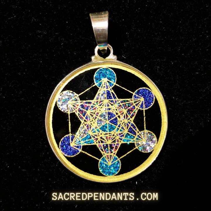 Sacred Pendants - Wholesale Individual Charm/Pendant - Metatron’s Cube -Sacred Geometry Gemstone Pendant6