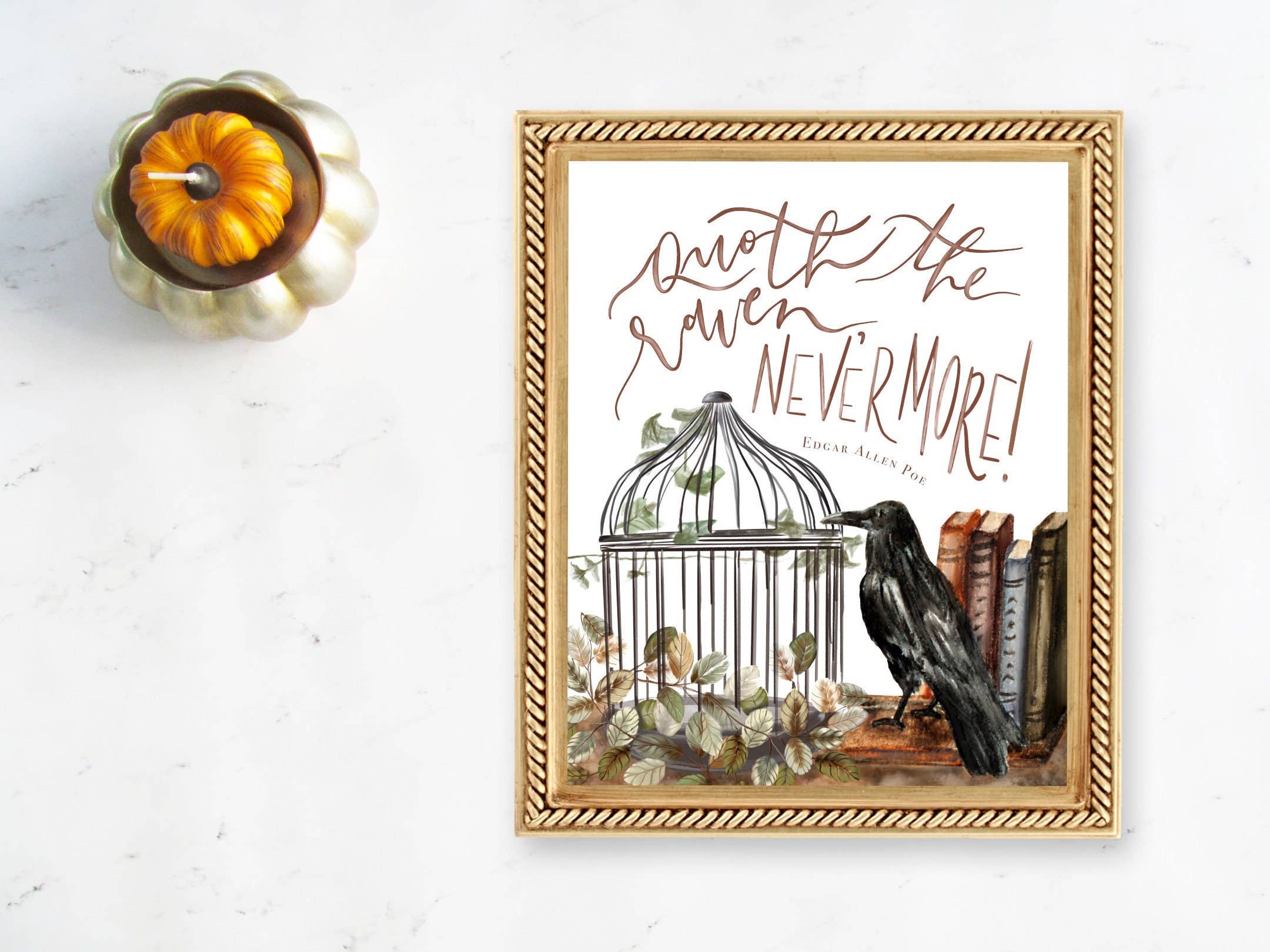 Fox and Wild - Wholesale Art Print - Raven Nevermore Print / Edgar Allen Poe / 8 x 10 Print4