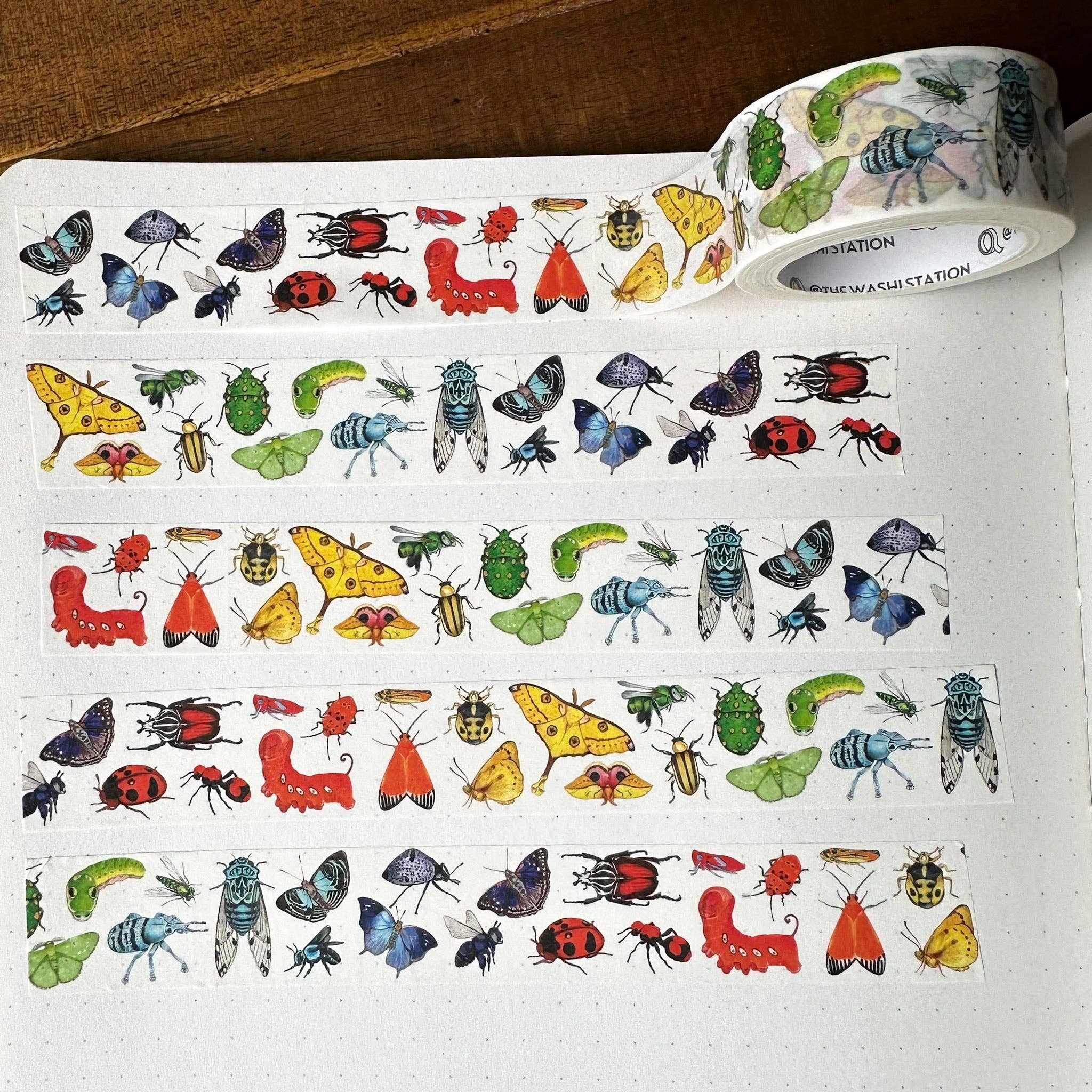 Allison Stoiser Art – Engroshandel Washitape – Rainbow Insects Pride Washi Tape2