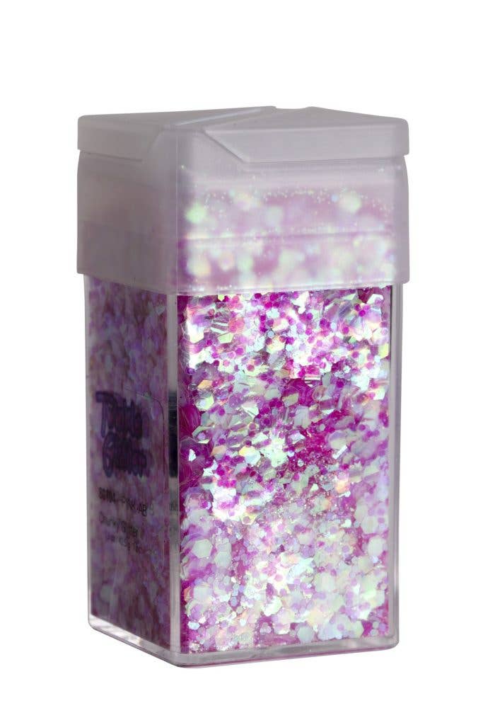 Western Fashion - Wholesale Glitter - 80104 - mixed sizes glitter sq bottle1.5 oz-Pink AB4