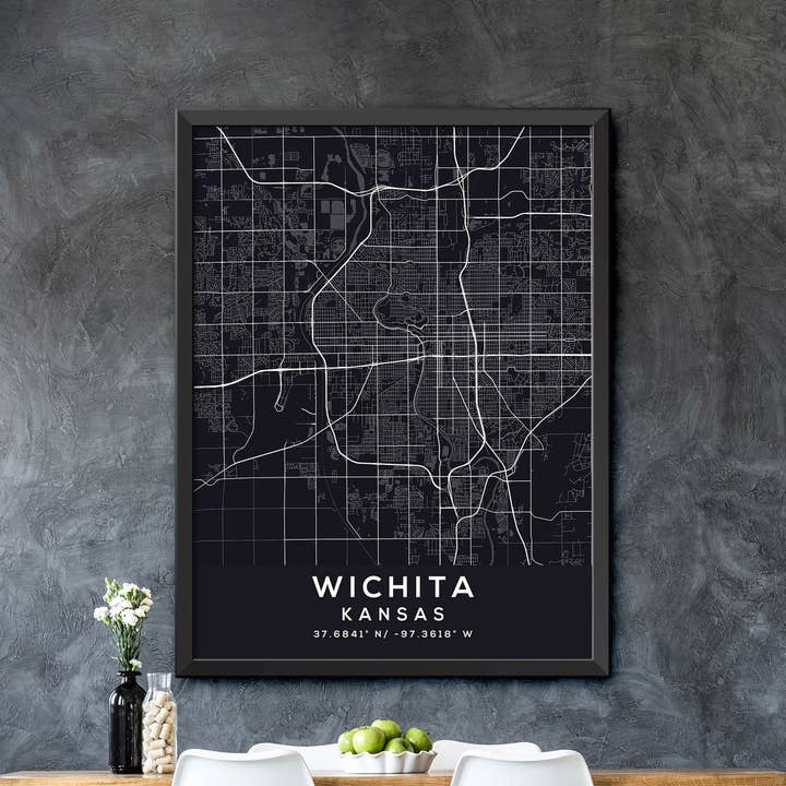 Wichita, Kansas Visualizza mappa per la vendita all'ingrosso da parte di Artable