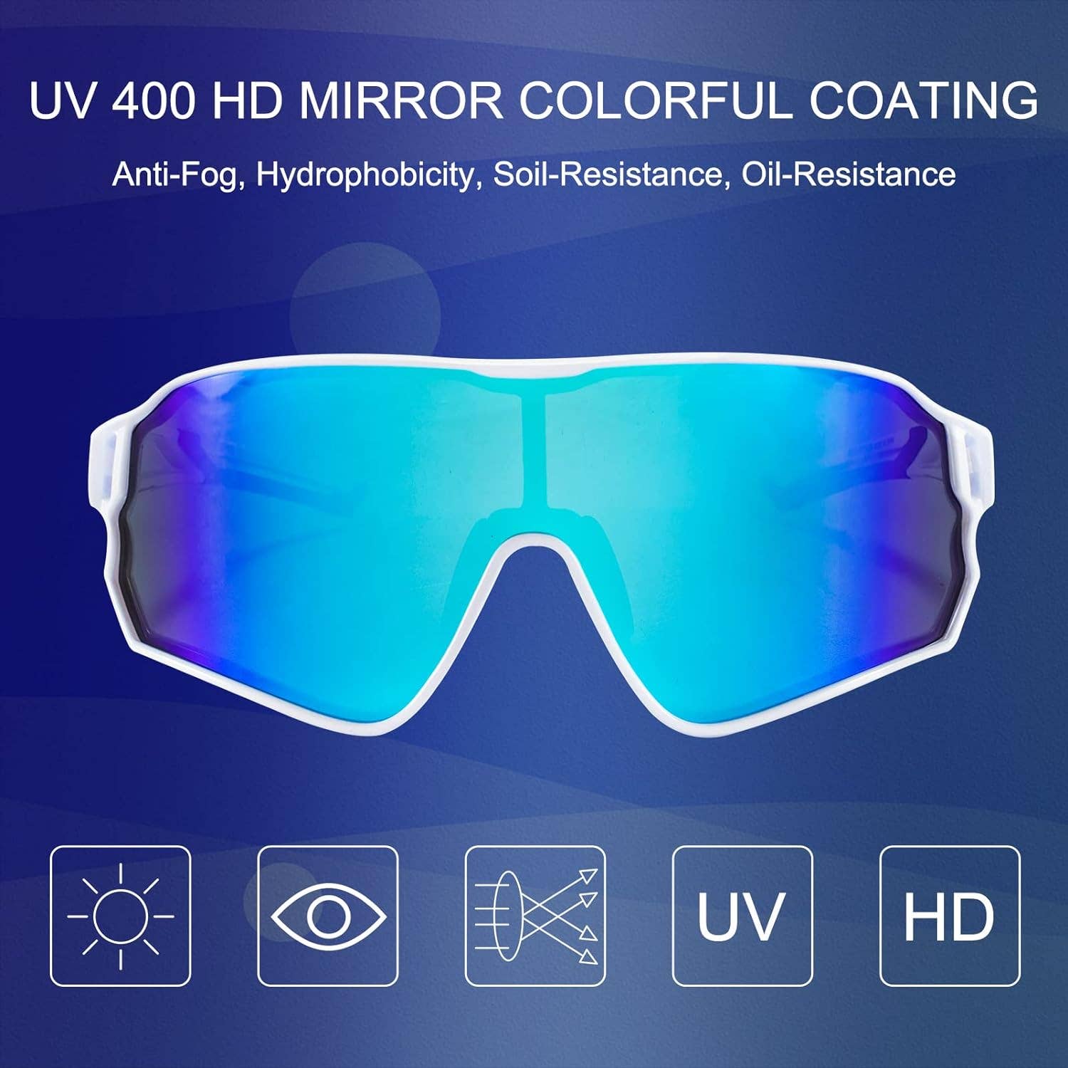 SPARE-SPECS, LLC - Wholesale Sunglasses - Unisex - ROCKBROS Polarized Full Lens Sunglasses Cycling Bicycle Glasses Outdoor Sports Eyewear UV40025