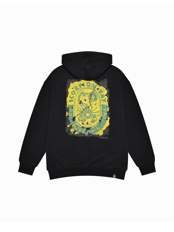 Scorpion Bay - Venta al por mayor Sudadera con capucha - Hombre - Hombre | Sudadera Ritual Negra 100% Algodón Con Estampado Og "Mosaic Scorpion"