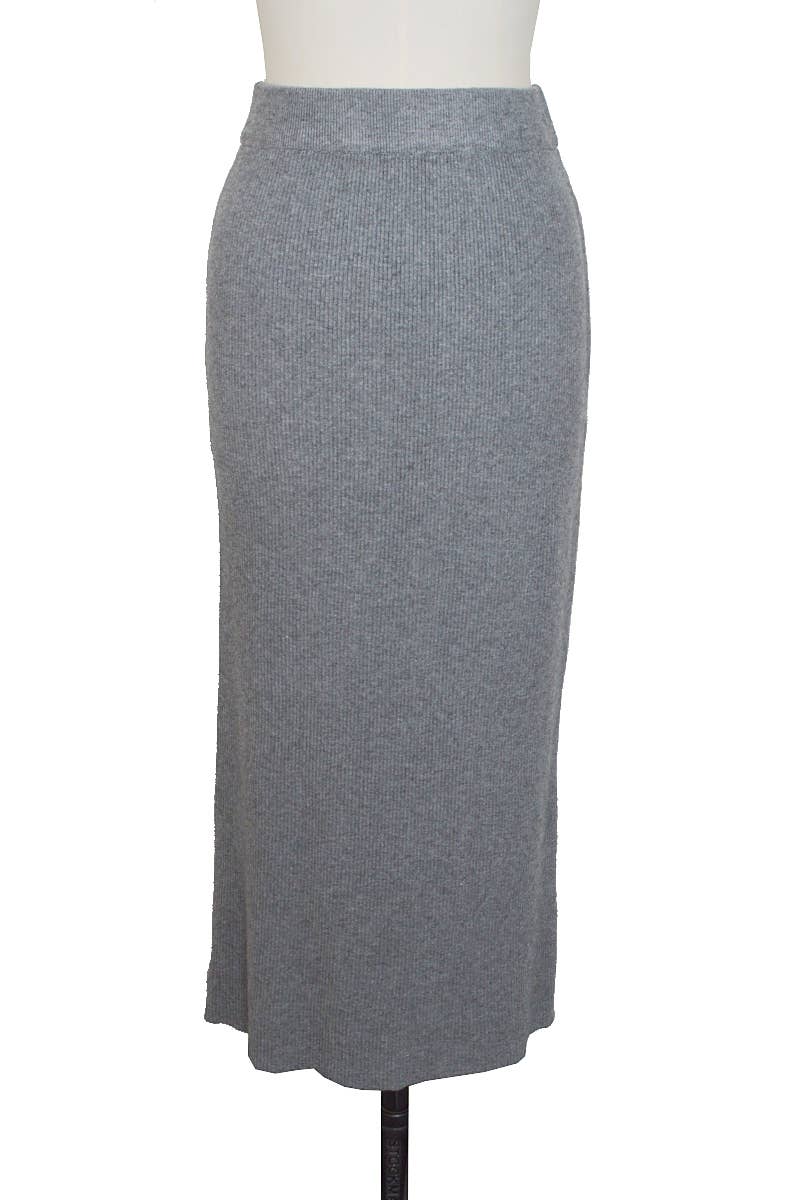 ELLI WHITE – Saia - Mulher por atacado – Saia longa de malha fina grossa9