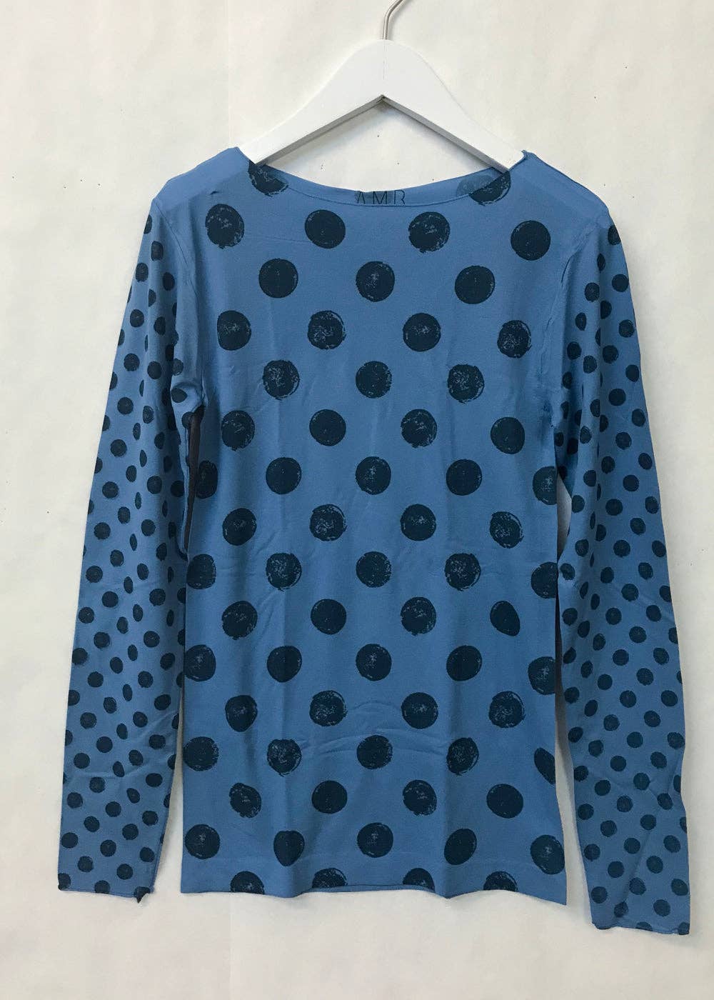 AMB Designs - Wholesale Knit Top - Women's - Grunge Polka Dot Raw Edge Second Skin Top12
