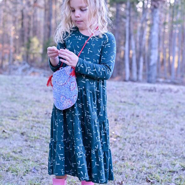 Meerahi - Wholesale Crossbody Bag - Kids - Quilted Floral Little Girl Purse | Mini Shoulder Bag