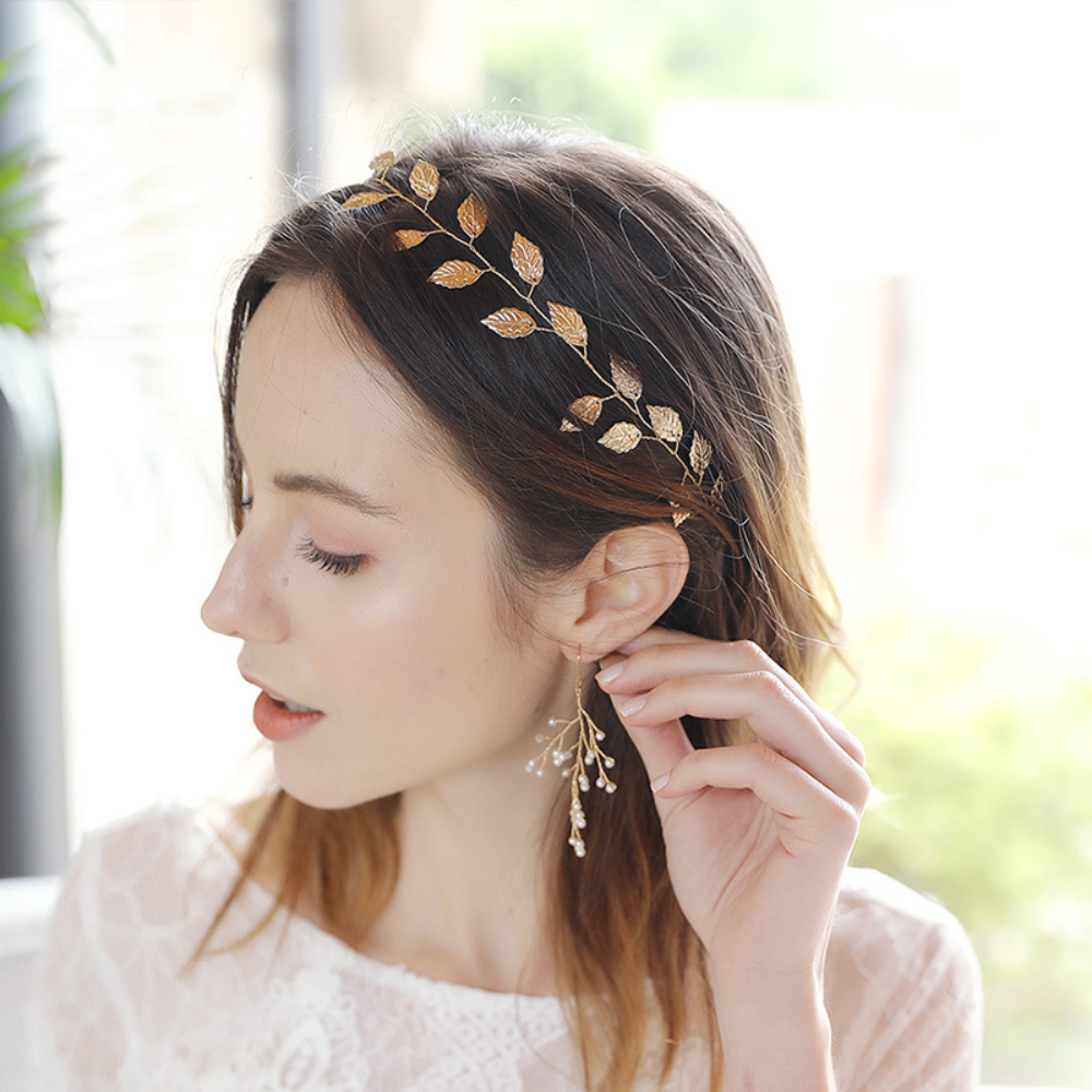 Ashlen - Wholesale Hair Pin - BOHO GOLD LEAF HAIR ACCESSORIES0