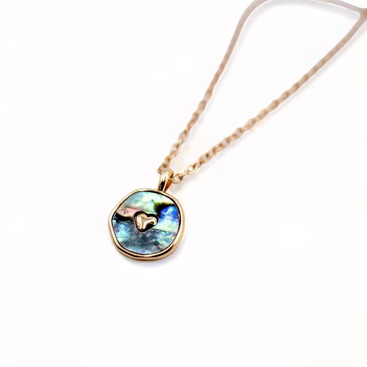 Duestelle Italia - Wholesale Pendant/Charm Necklace - Heart necklace with abalone shell