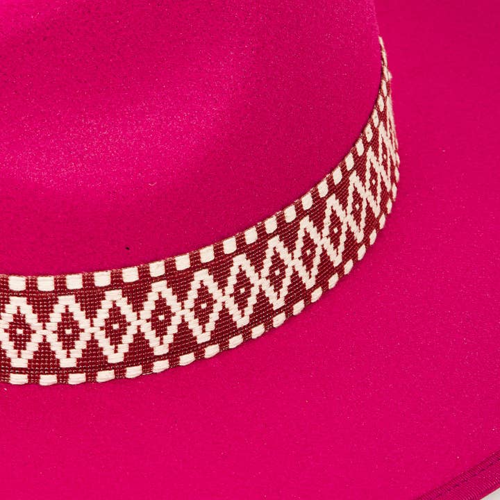 Collections by Fame Accessories - Wholesale Fedora - Women's - Boho Braided Band Fedora Hat4