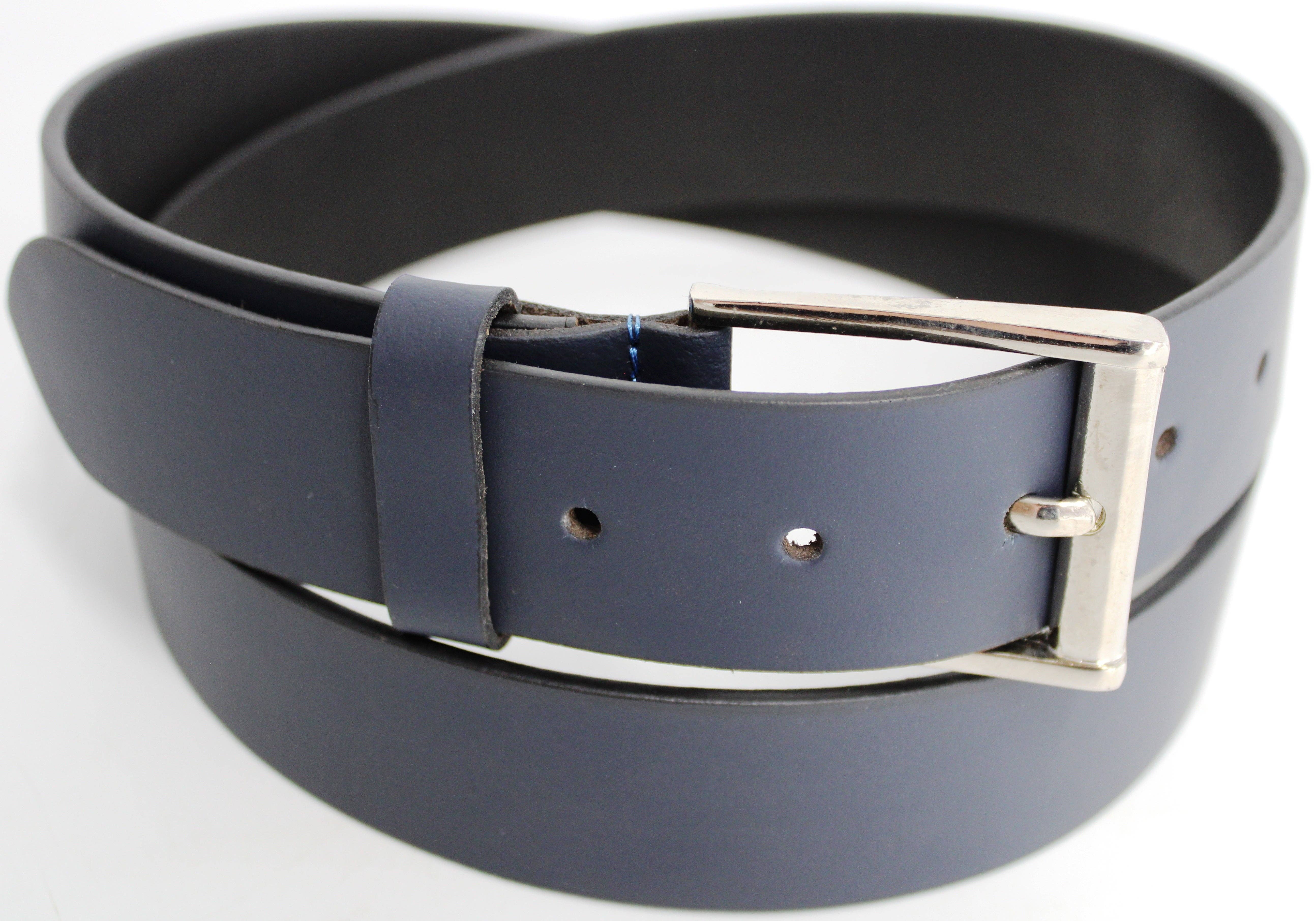 hide & chic – wholesale Belt – Women's – Genuine Full Grain Leather Belt. Colour: Navy.2