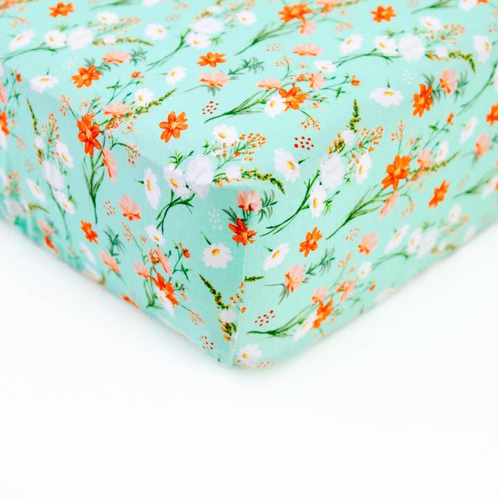 Sweet Pickings Crib Sheet for wholesale by Dreamiere