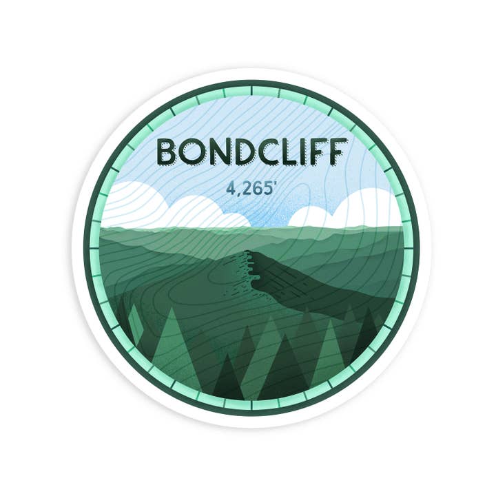 Cloud on a Mountain - Wholesale Sticker - Bonds Sticker Collection - Bondcliff, West Bond, Mount Bond