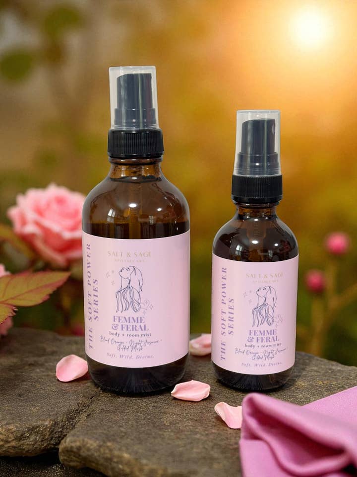 Femme & Feral- Body + Room Mist for wholesale by Salt & Sage Apothecary