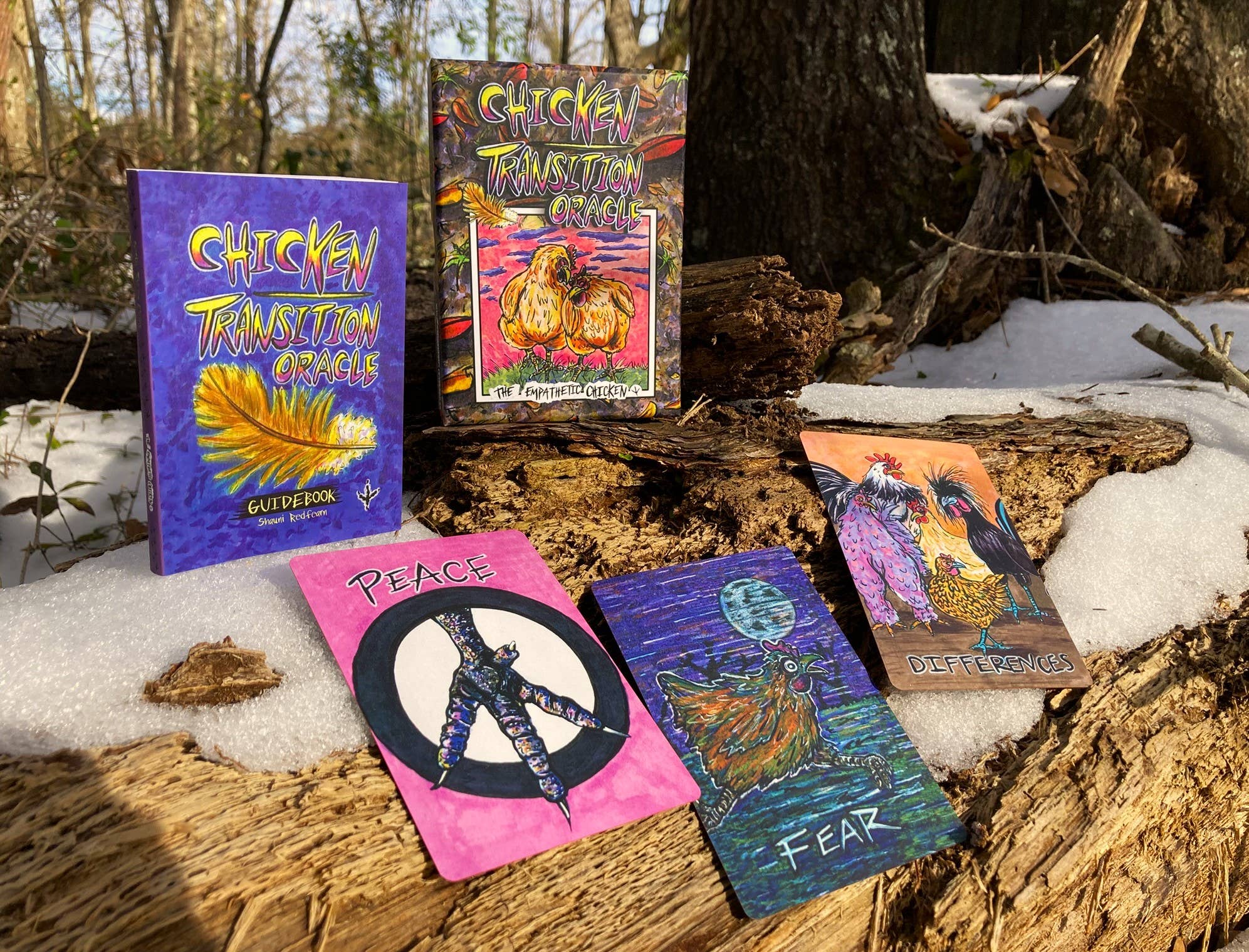 The Empathetic Chicken - Wholesale Tarot Cards - Chicken Transition Oracle Card Deck13