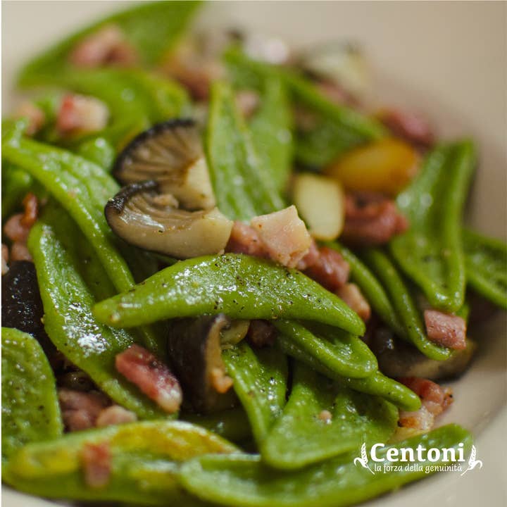 Pasta Centoni - Lorè S.r.l. - Wholesale Pasta - Foglie d'Ulivo spinach flavored 500 g (artisanal shape)2