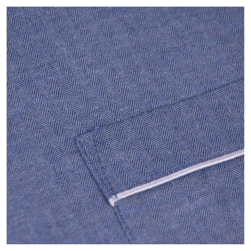 Bown Of London – wholesale Sleepwear set – men's – Men's Pyjamas Brushed Cotton Blue - Azur1