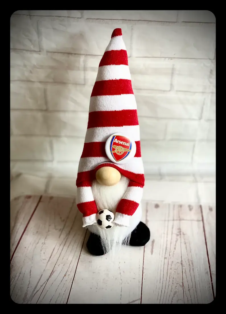 Forever Gnomes UK Store - Wholesale Decorative Figurine - Handmade Arsenal FC Football Nordic Gnome0
