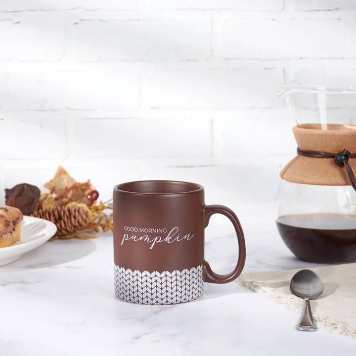 Primitives by Kathy - Wholesale Coffee Mug - Good Morning Pumpkin Mug