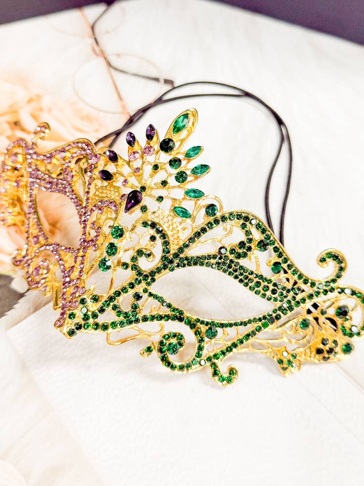 Máscara de Mardi Gras, máscara de baile de máscaras, máscara de fiesta, máscara de carnaval para venta al por mayor de Happy Dream Gifts