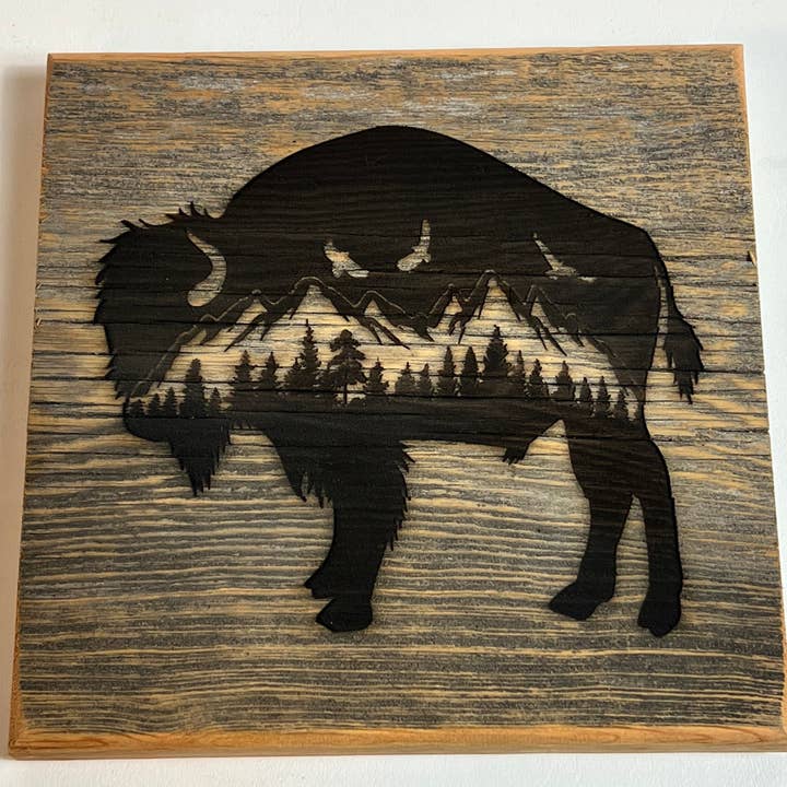 Sign, Montanha Bison por atacado de Blue Wing Woodcraft