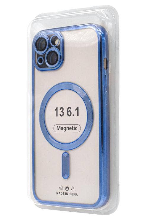 Mighty Wireless - Wholesale Phone Case - Women's - Iph 13 Metallic Magnet Blue1