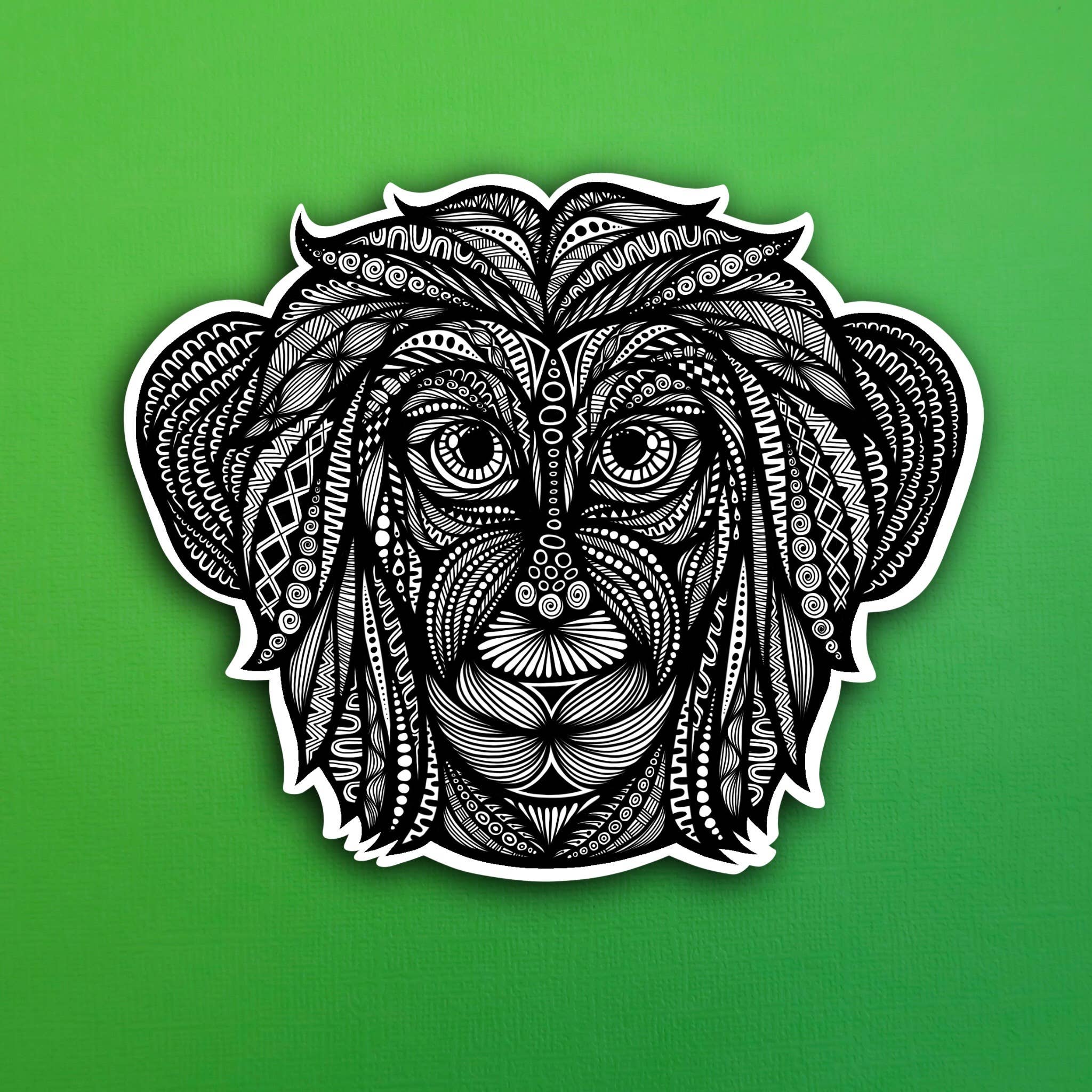 Zenspire Designs - Wholesale Sticker - Monkey Sticker (WATERPROOF)0
