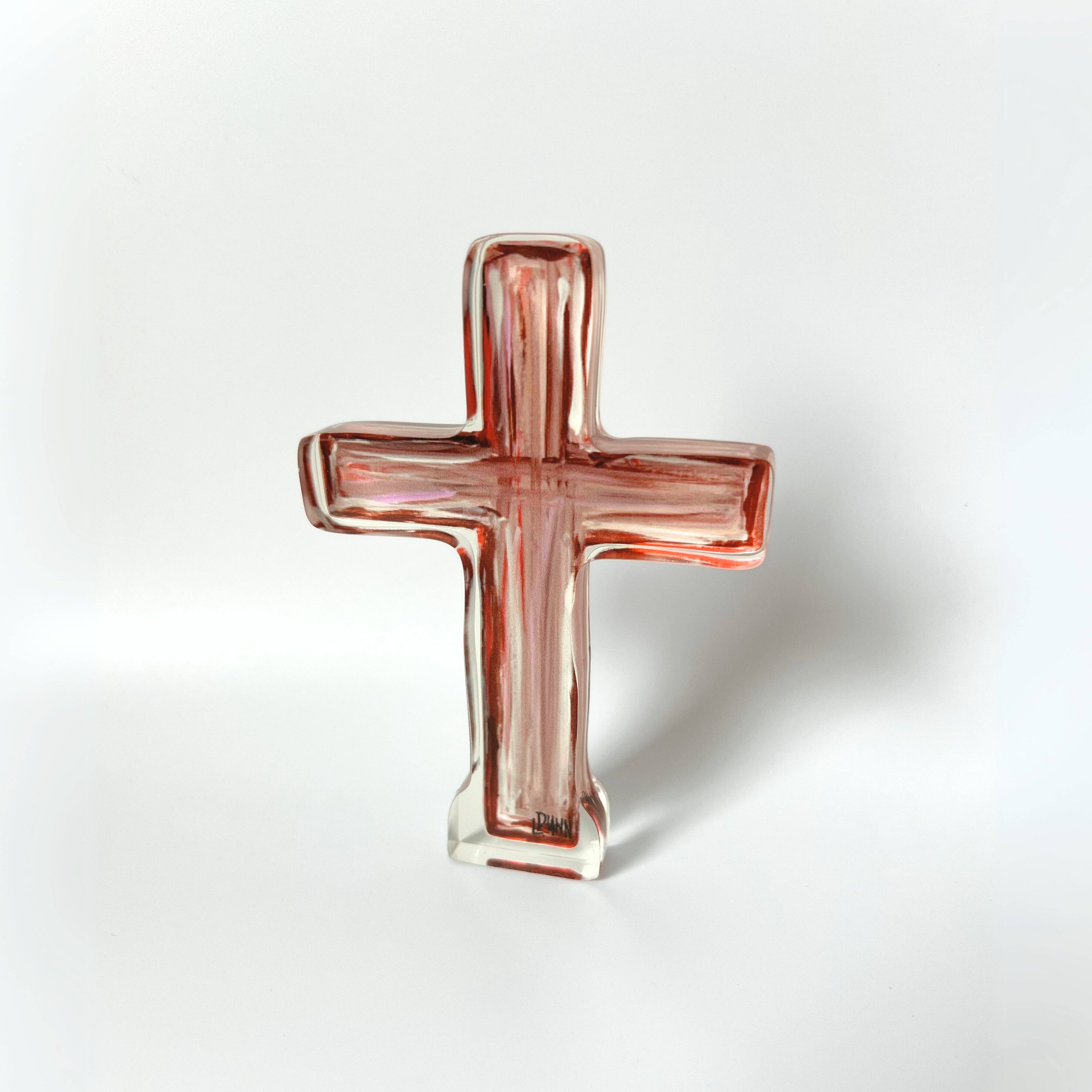 Lauren Dunn - Wholesale Decorative Tabletop Object - Old Rugged Acrylic Cross-Resurrection Set Add-On