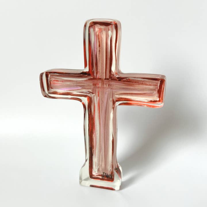 Lauren Dunn - Wholesale Decorative Tabletop Object - Old Rugged Acrylic Cross-Resurrection Set Add-On0