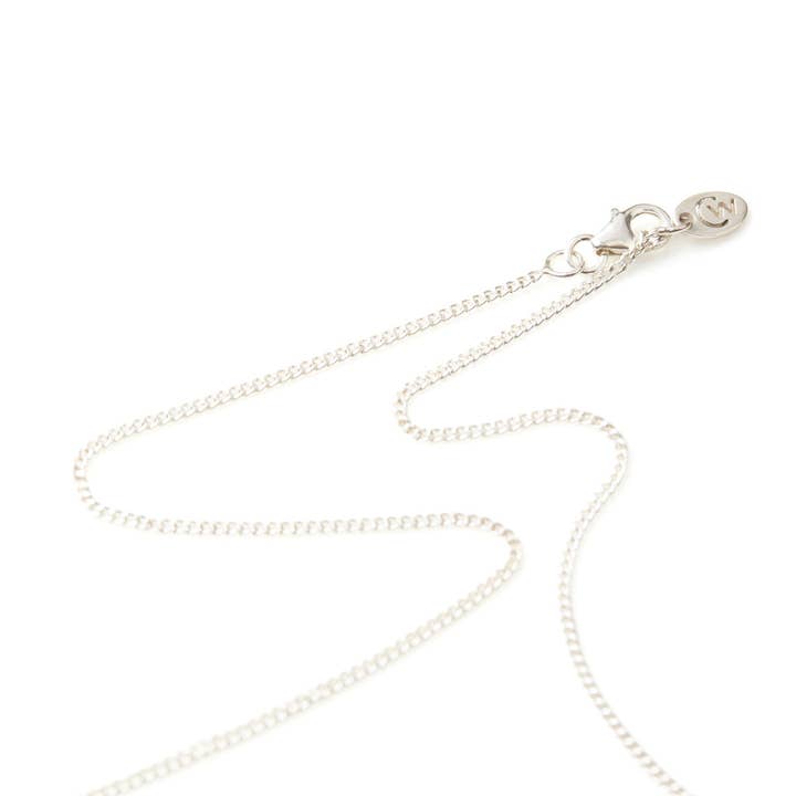 32" SILVER CURB CHAIN NECKLACE for wholesale by Charlotte's Web Jewellery